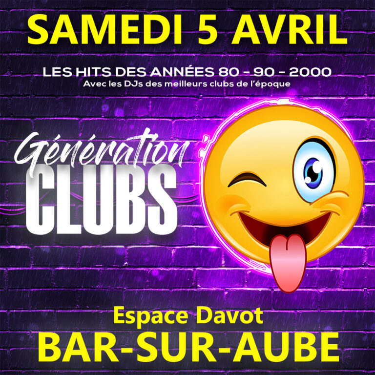 Génération Clubs - 5 avril 2025 - Bar-sur-Aube