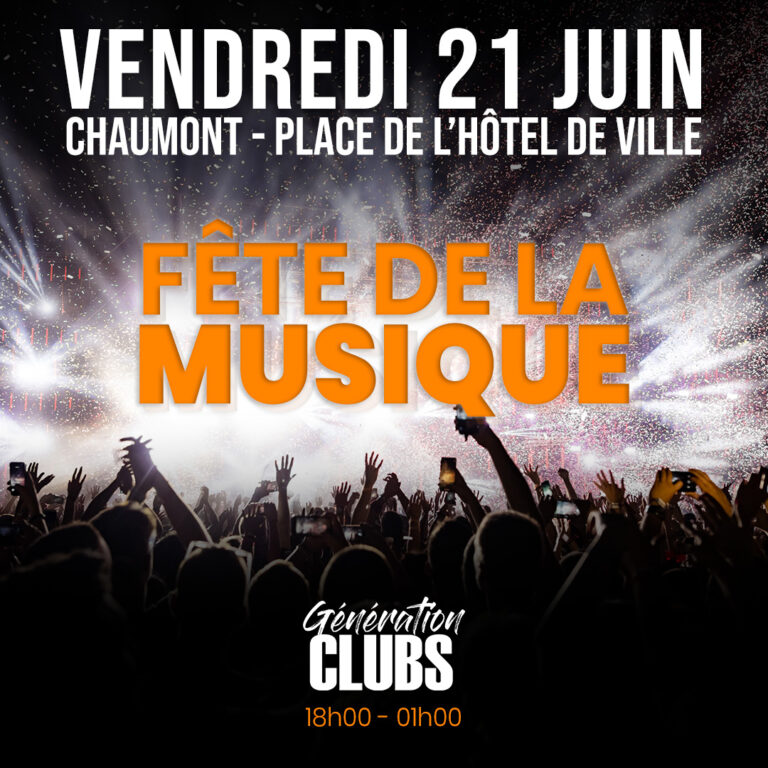 Fête de la Musique vendredi 21 juin à Chaumont
